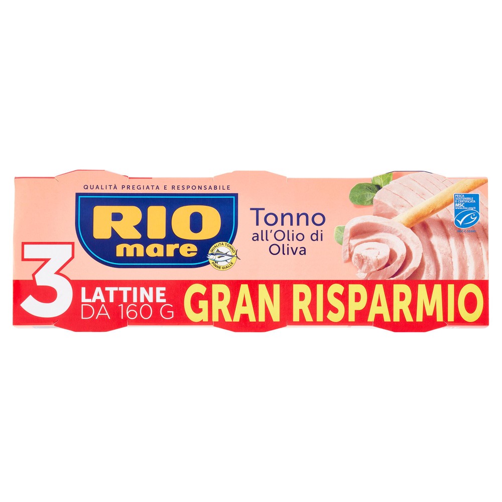Tonno All'olio Di Oliva 3x160g Rio Mare - Foto 1