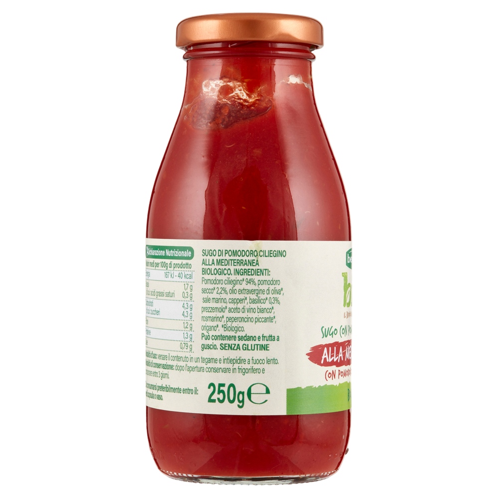 Sugo Di Pomodoro Ciliegino Alla Mediterranea Biologico Bennet Bio - Foto 2