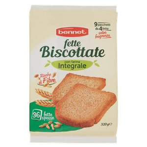 Fette Biscottate Con Farina Integrale 9x35,5g Bennet - Foto 1