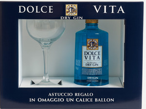 Dry Gin Dolce Vita 40° + 1 Bicchiere Ballon Bagnoli - Foto 1