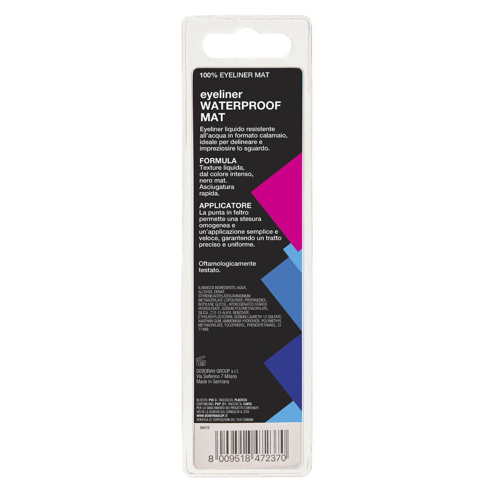 Eyeliner 100% Waterproof Mat Debby - Foto 2