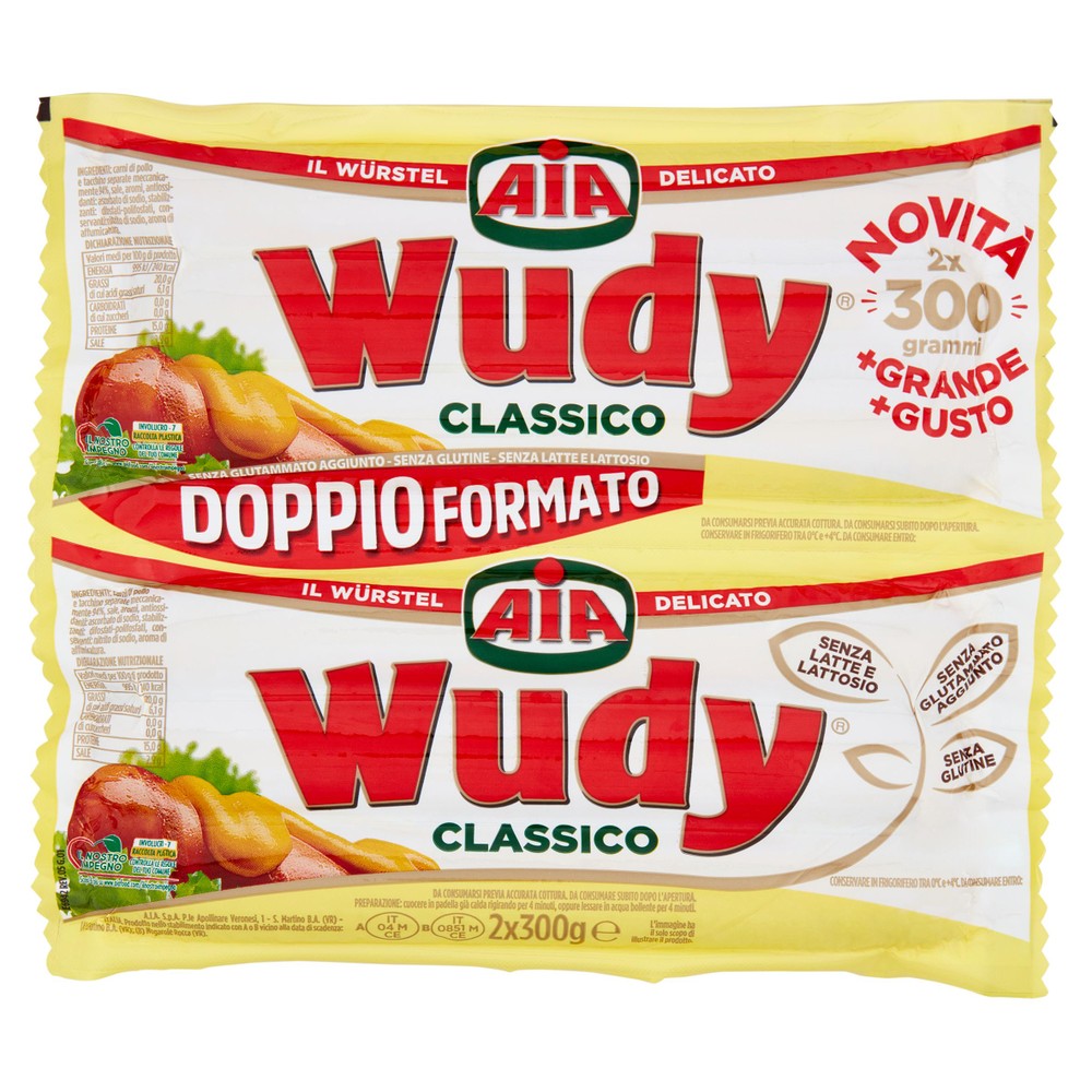 Wudy Classico Doppio Formato 2x300 Gr Aia - Foto 1