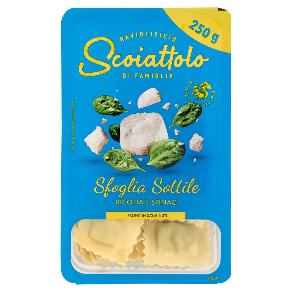 Ravioli Ricotta E Spinaci Sfoglia Sottile - Foto 1