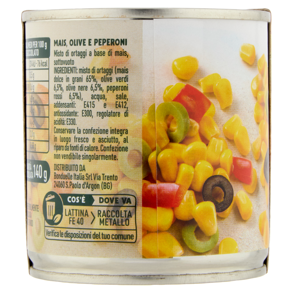 Mais Mix Con Olive E Peperoni 3x170g Bonduelle - Foto 2