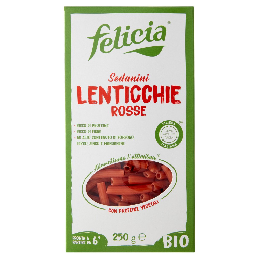 Sedanini Lenticchie Rosse Felicia Bio - Foto 1