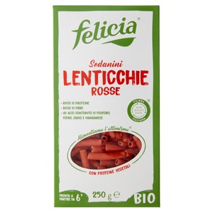 Sedanini Lenticchie Rosse Felicia Bio - Foto 1