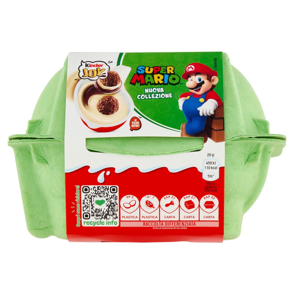 Snack Dolci Kinder Joy Con Crema Al Latte E Cacao 2x 20g Kinder - Foto 1