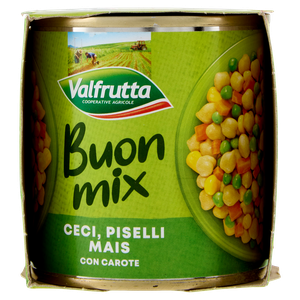 Buonmix Fantasia Di Legumi Con Ceci Piselli Mais 2x140 Valfrutta - Foto 2