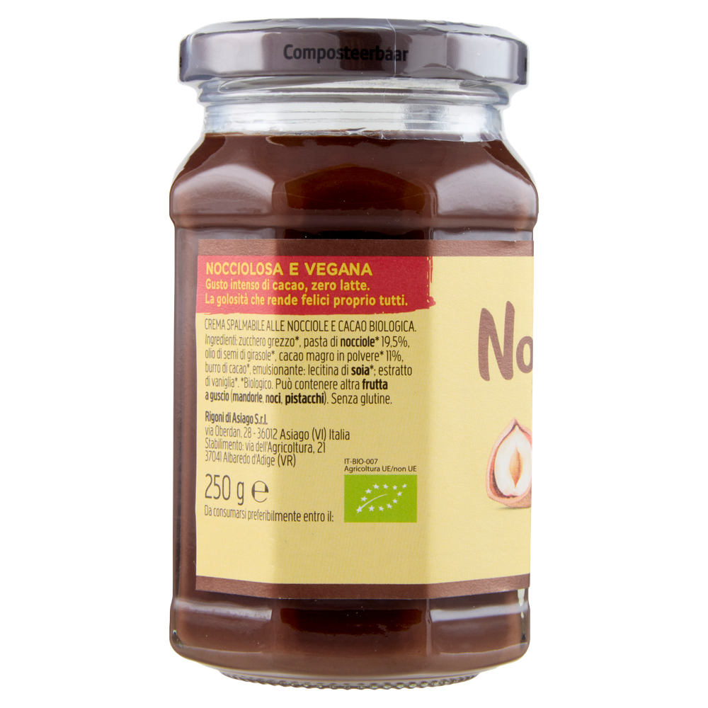 Crema Spalmabile Nocciolata Dark Senza Latte Bio Rigoni Di Asiago - Foto 2