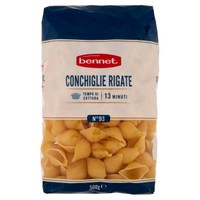 product.preview.arialabel Pasta Di Semola Di Grano Duro Conchiglie Rigate N93 Bennet