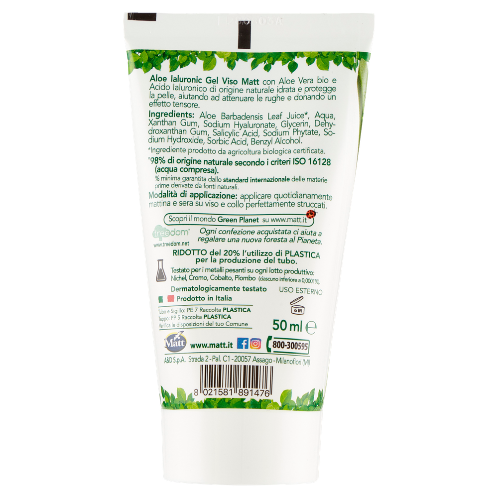 Gel Viso Aloe Ialuronico La Tradizione Erboristica - Foto 3