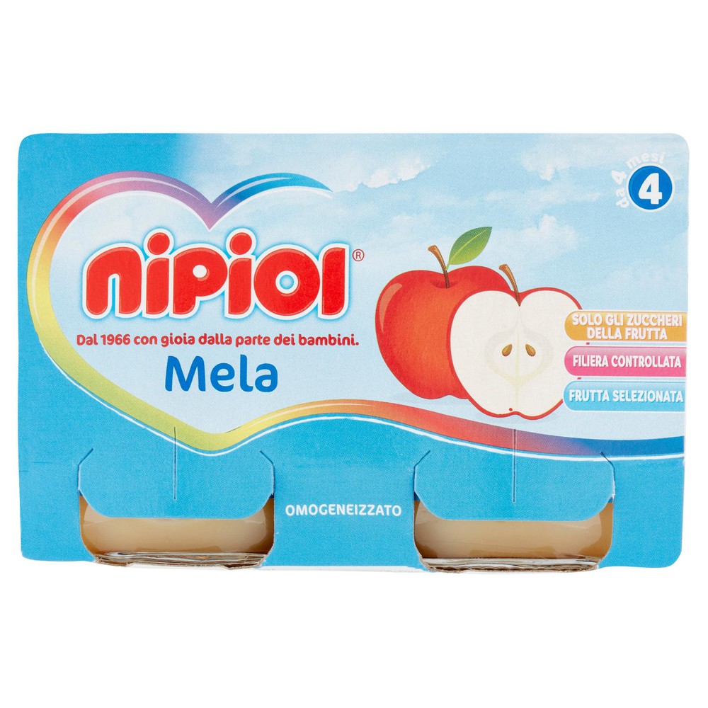 Omogeneizzato Mela 2x120g Nipiol - Foto 1
