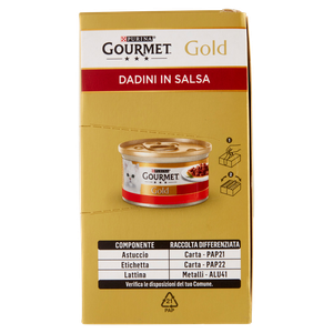 Alimento Umido Per Gatti Dadini In Salsa Gourmet Gold  Conf. Da 12 - Foto 2