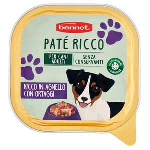 Pat  Per Cani Ricco Bennet Agnello E Verdure