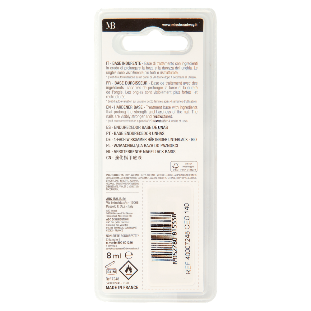 Instant Hard Base 8 Ml Miss Broadway - Foto 3