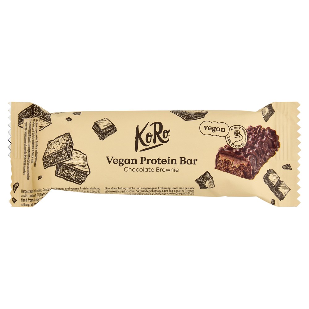 Koro Vegan Protein Bar Chocolate Brownie - Foto 1