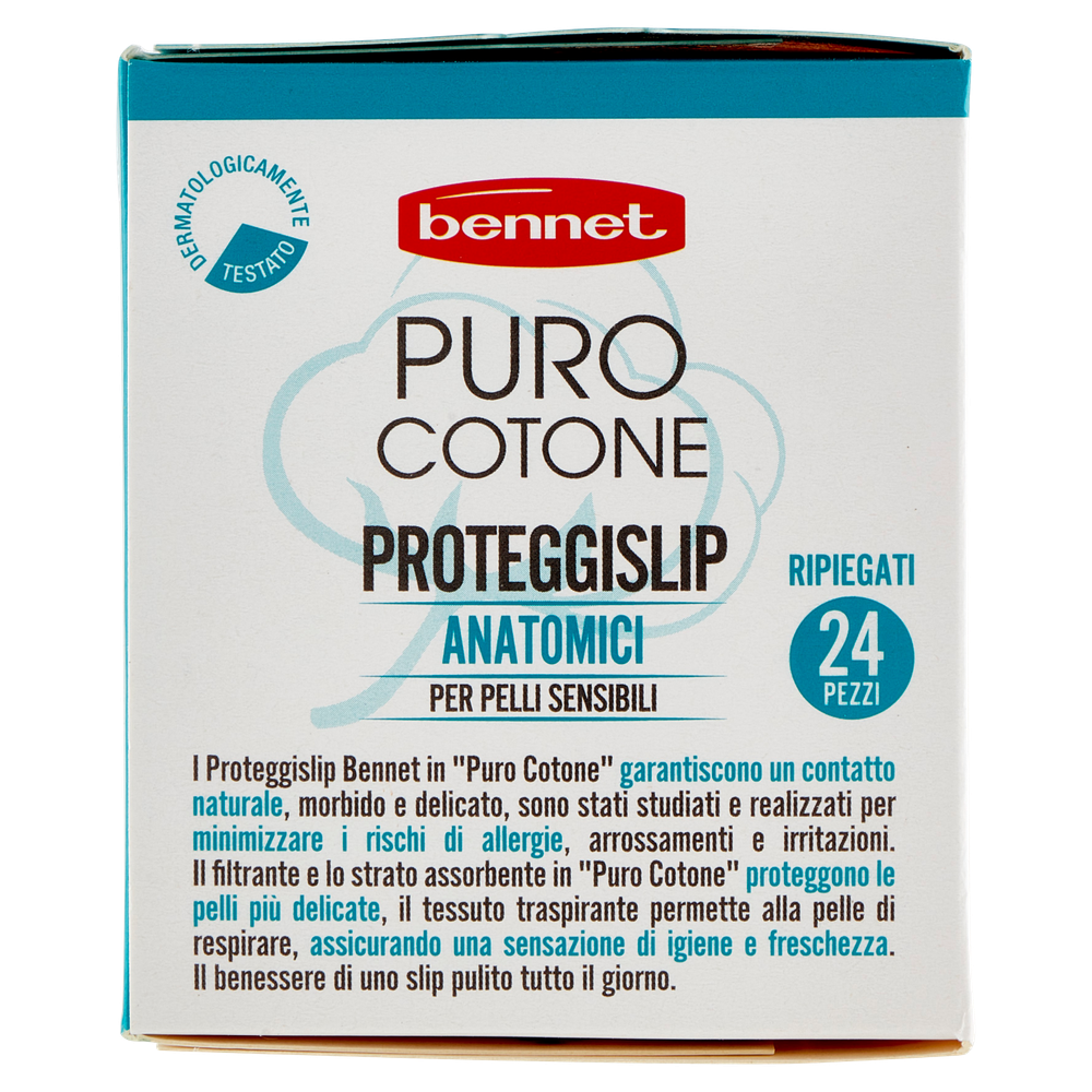 24 Proteggi Slip Anatomici Ripiegati Cotone Bennet - Foto 2