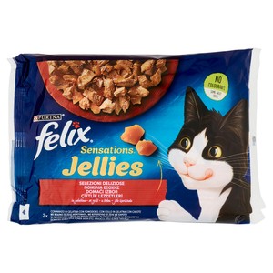 Alimento Umido Gatti Felix Sensations Jellies Selezioni Delizia