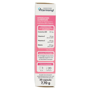 Laboratoires Vitarmonyl Coenzima Q10 Vitamina E E C 20 Capsule 7,70g - Foto 2