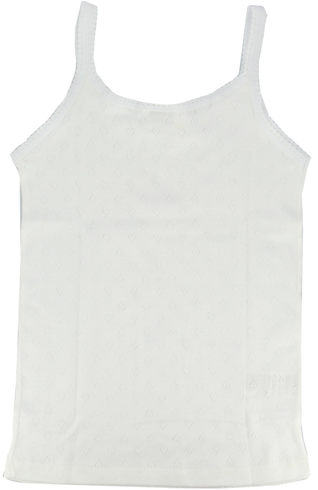 Maglia Intima Bambina Spalla Stretta 4/5 Anni Bianco Operato Delinea