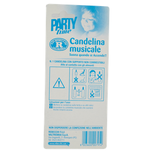 Candeline Musicali Azzurre Rebecchi