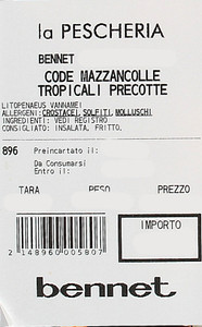 Code Mazzancolla Tropicale Precotta Sgusciate Selezione Del Pescatore