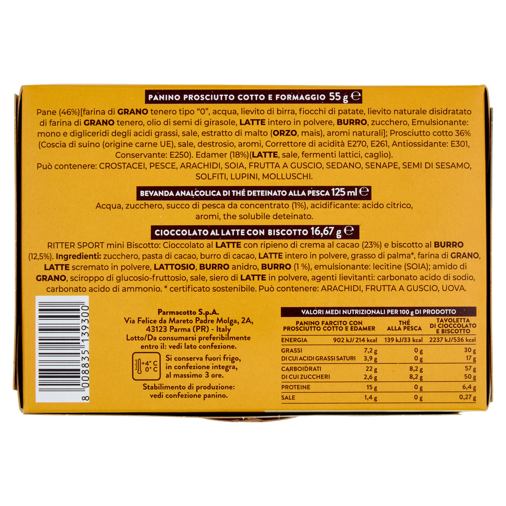 Il Kit Della Merenda Prosciutto Cotto E Formaggio Parmacotto - Foto 3