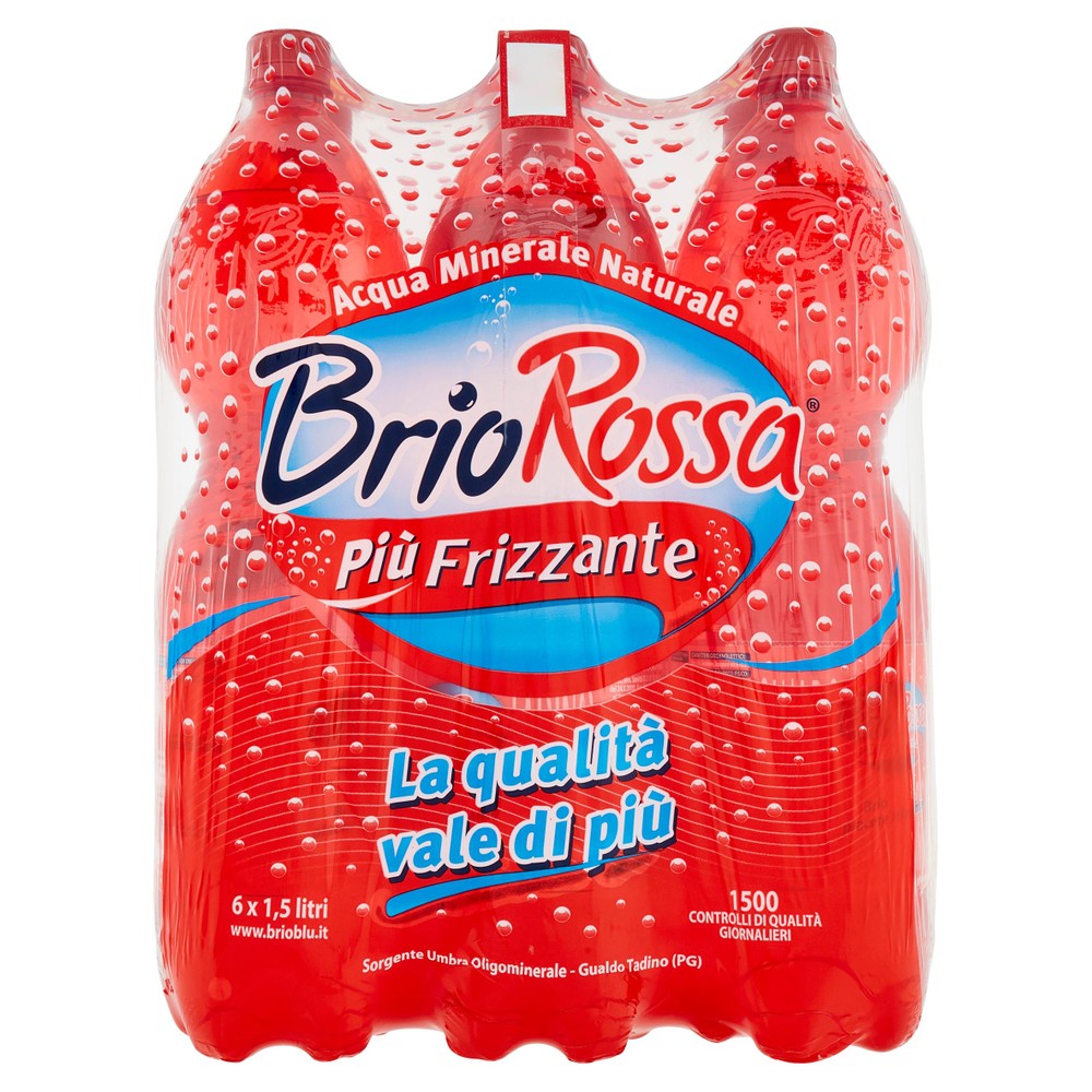 Acqua Frizzante Brio Rossa 6 X L 1,5 - Foto 1