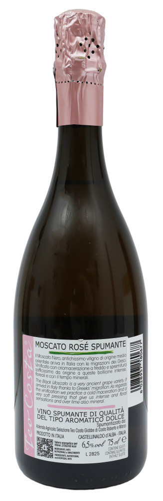 Vino Moscato Rose' Spumante Dolce Teo Costa Giobbe - Foto 3