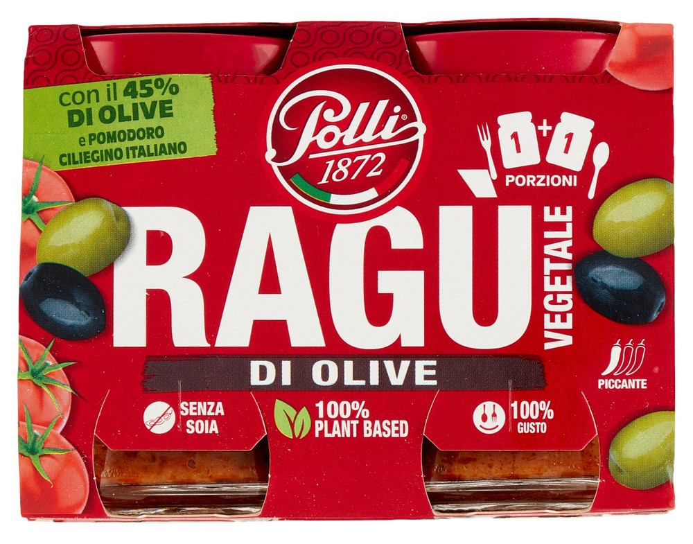 Ragu' Vegetale Di Olive 100% Plant Based Senza Glutine 2x90g Polli - Foto 3
