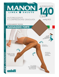 Calze Autoreggenti Donna Tg 4 Daino 140 Denari Manon - Foto 1