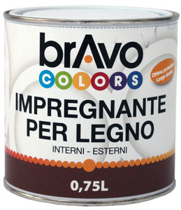 Impregnante Base Solvente Noce Scuro Bravo Colors L.0,75 - Foto 1