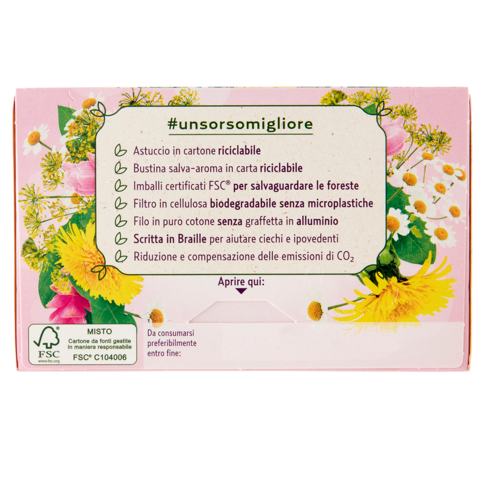 Tisana Depurativa Con Tarassaco E Curcuma In Filtri 18x2,2g Pompadour - Foto 3