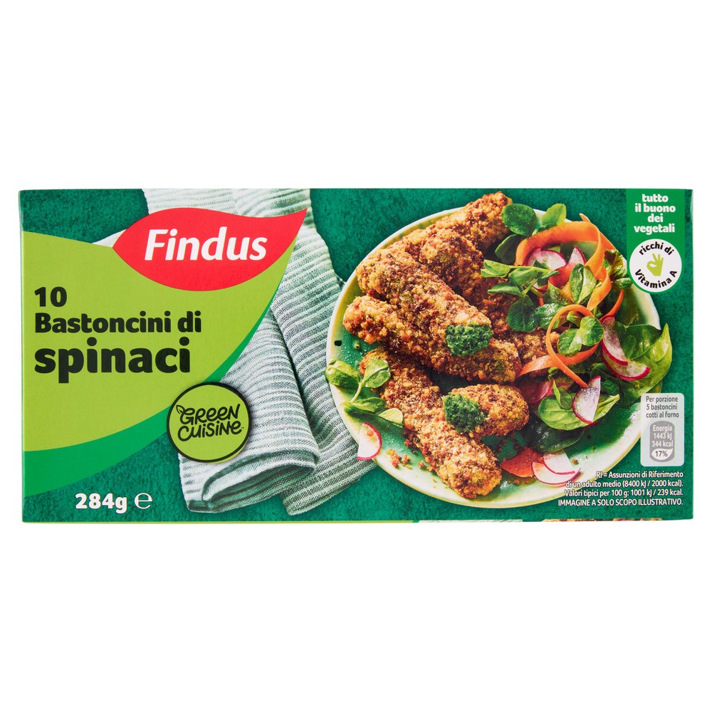 Bastoncini Di Spinaci Ricchi Di Vitamina A Findus Green Cuisine - Foto 1