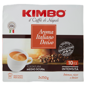 Caffe' Macinato Moka Aroma Italiano Deciso 2x250g Kimbo - Foto 1