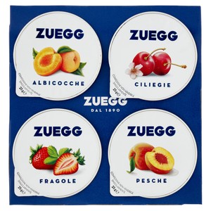Confetture Miste Albicocche, Ciliegie, Fragole, Pesche 4x25g Zuegg - Foto 1