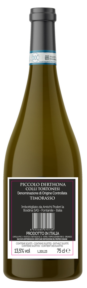 Vino Bianco Timorasso Colli Tortonesi Doc Rocca Gialla - Foto 2