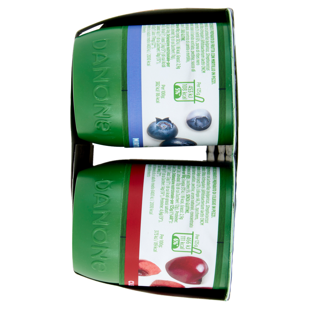 Yogurt Gusti Misti Albicocca Ciliegia Fragola Mirtillo 8x125g Activia - Foto 2