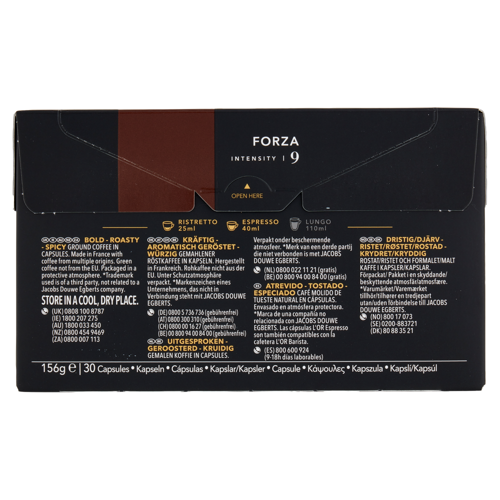 Caffè Forza 9 Intenso Capsule Compatibili Con Nespresso 30pz L'or - Foto 3