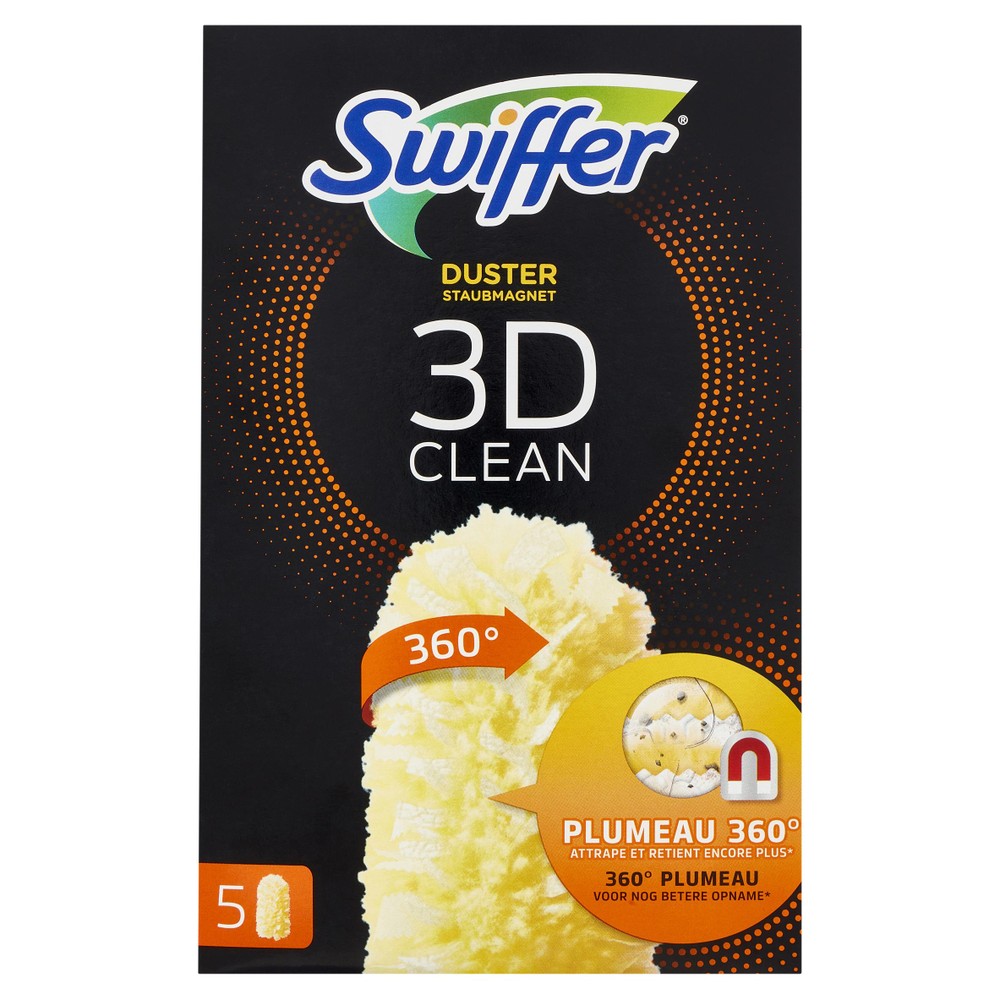 5 Ricambi Duster 3d Per Piumino Catturapolvere Swiffer - Foto 1