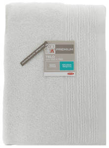 Telo Spugna Cm100x150 Bordo A Rilievo Bianco Casa Premium - Foto 1