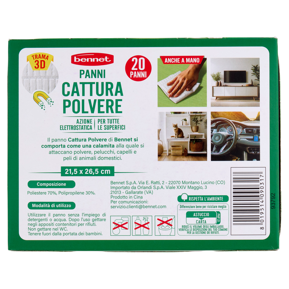 20 Panni Catturapolvere 3d Bennet - Foto 3
