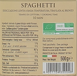Pasta Spaghetti Di Grano Khorasan Bio De Luca - Foto 2