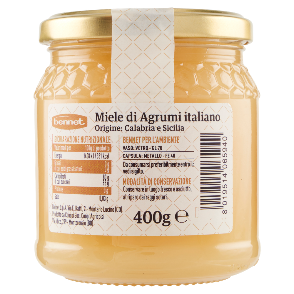 Miele Di Agrumi Di Calabria E Sicilia Selezione Gourment Bennet - Foto 3