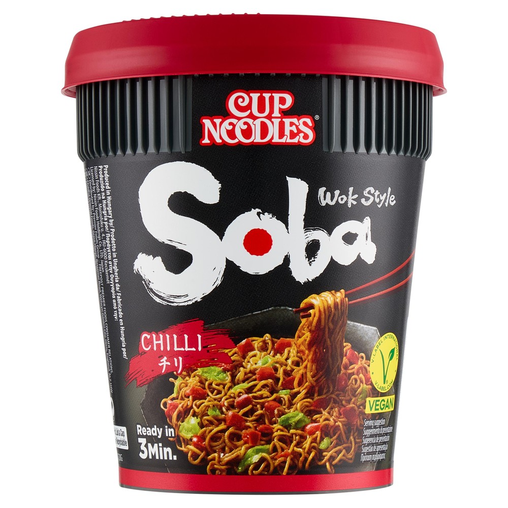 Noodles Istantanei Soba Wok Style Chili Nissin - Foto 1