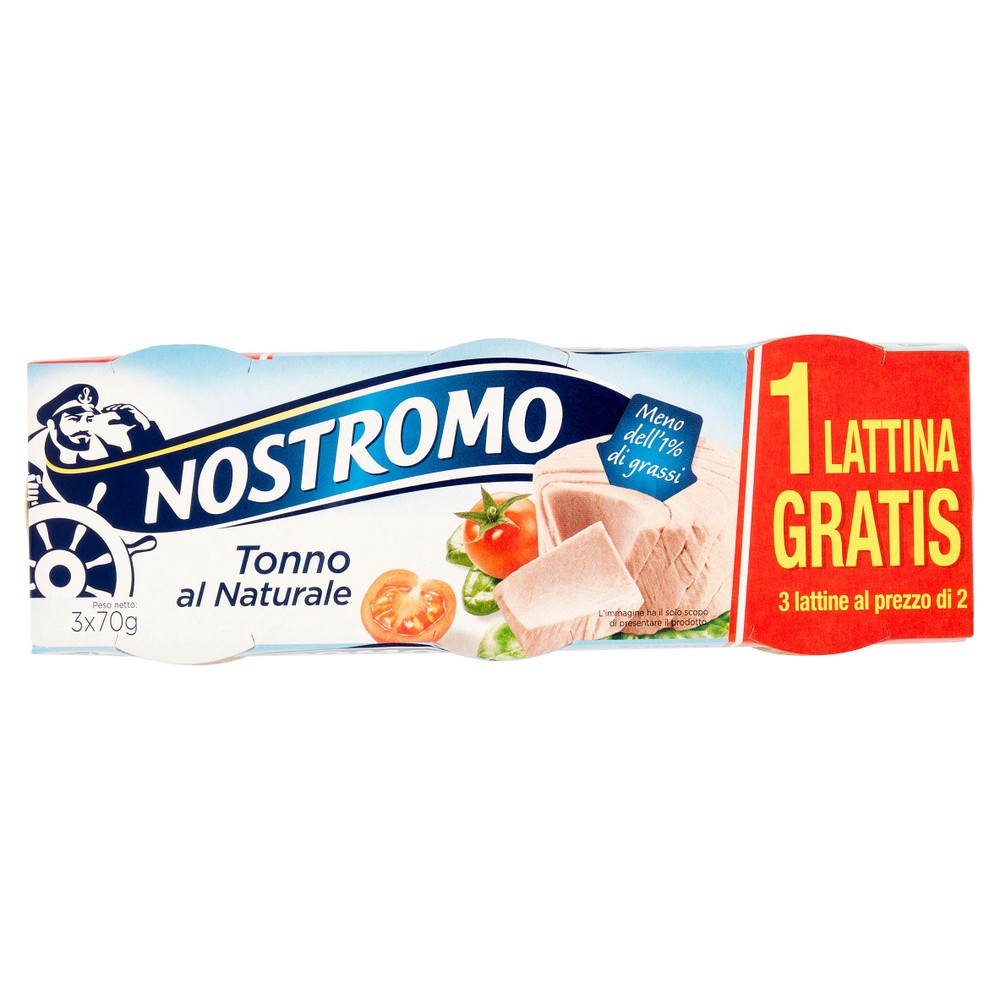 Tonno Al Naturale 3x56g Nostromo - Foto 1