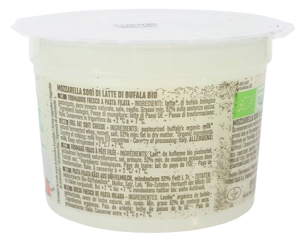 Mozzarella Di Latte Di Bufala Bio Sori' - Foto 2