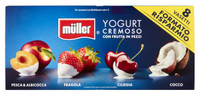 Crema Di Yogurt Muller Frutta A Pezzi Pesca Fragola More E Lamponi 8 D