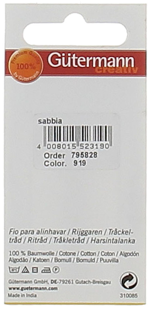 Filo Per Imbastire Colore 919 Sabbia Mt.200 Gutermann - Foto 2