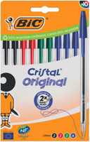 10 Penne Bic Cristal Colori Assortiti 10 Penne Bic Cristal Colori Assortiti